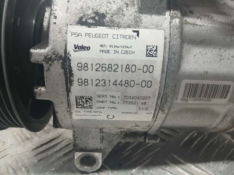 Recambio de compresor aire acondicionado para peugeot 308 style referencia OEM IAM 981268218000 7034040227 VALEO