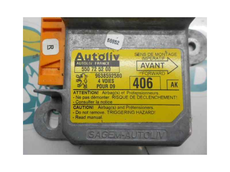 Recambio de kit airbag para peugeot 406 berlina (s1/s2) st referencia OEM IAM 9638592580  550725200