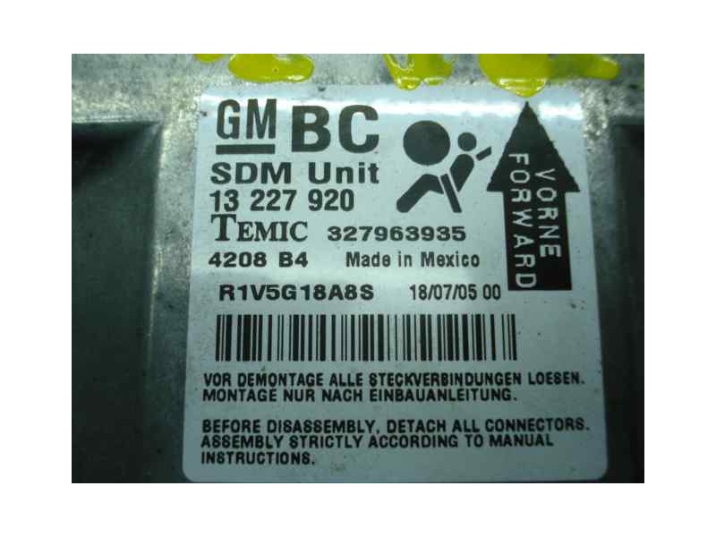 Recambio de kit airbag para opel astra h ber. cosmo referencia OEM IAM 13227920  