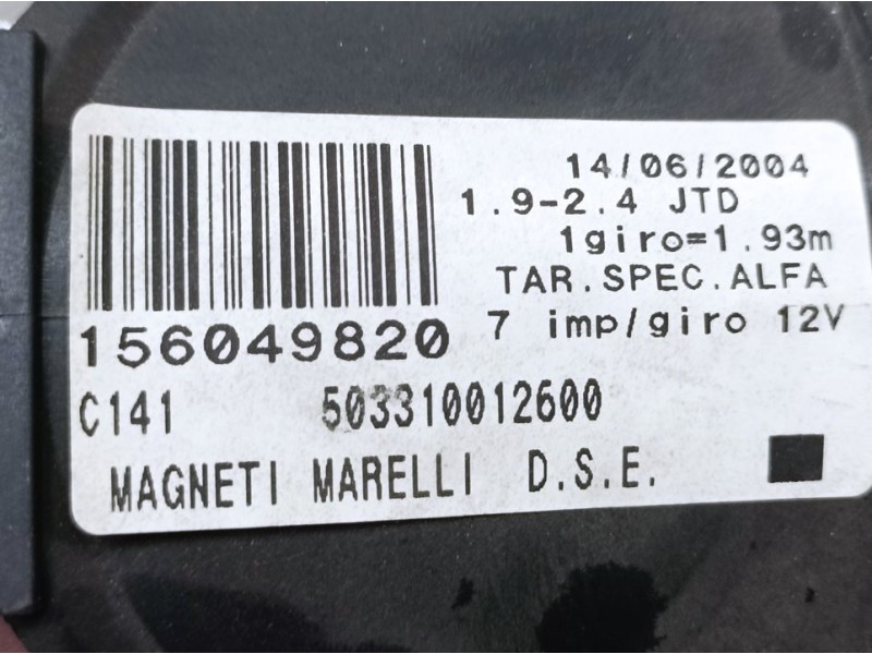 Recambio de cuadro instrumentos para alfa romeo 156 sportwagon 2.4 jtd 20v distinctive referencia OEM IAM 156049820 503310012600