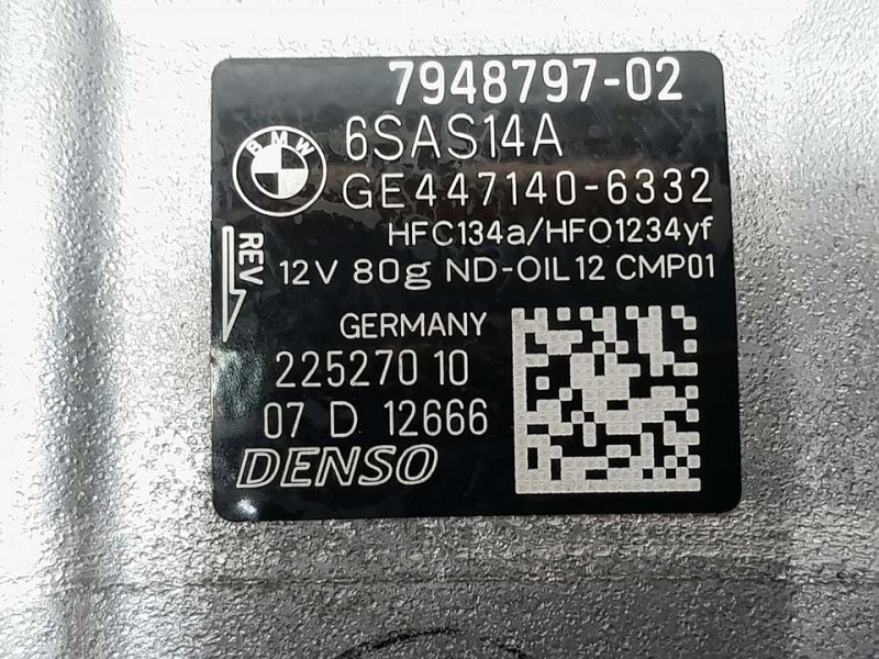 Recambio de compresor aire acondicionado para bmw serie 1 lim. (f40) 118i m sport referencia OEM IAM 794879702 22527010 DENSO