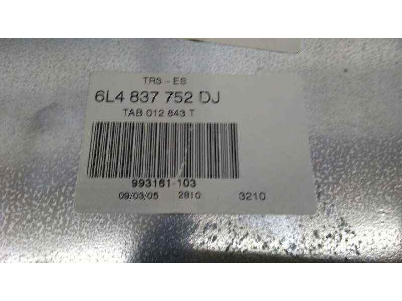 Recambio de elevalunas delantero derecho para seat ibiza (6l1) cool referencia OEM IAM 6L4837752DJ  