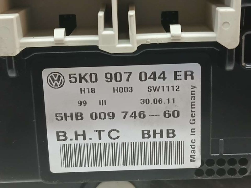 Recambio de mando climatizador para volkswagen golf vi (5k1) rabbit bluemotion referencia OEM IAM 5K0907044ER 5HB00974660 
