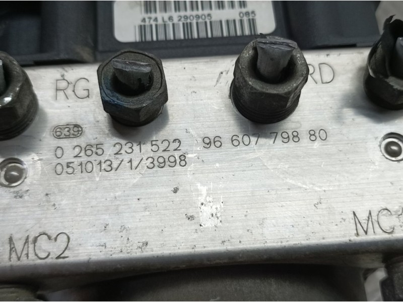 Recambio de abs para citroën xsara picasso 2.0 hdi sx referencia OEM IAM 9660779880 0265231522 BOSCH