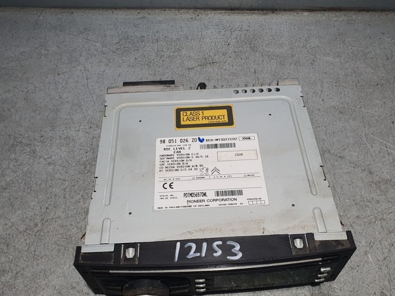 Recambio de sistema audio / radio cd para peugeot 208 access referencia OEM IAM 98051026ZD PDTM056970WL PIONEER