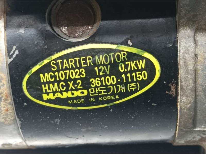 Recambio de motor arranque para hyundai accent (x3) 1.3 ls referencia OEM IAM 3610011150 MC107023 MANDO