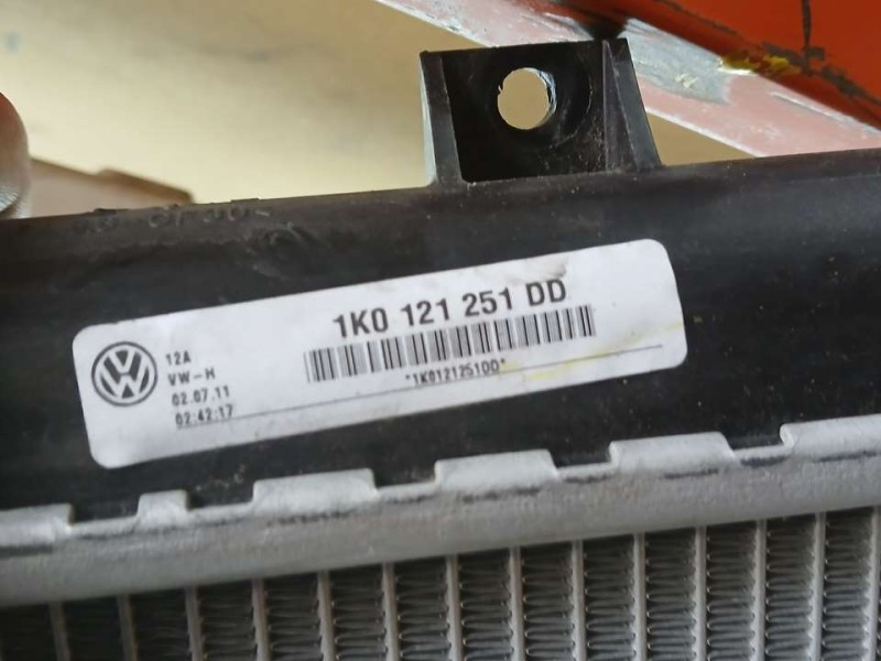 Recambio de radiador agua para volkswagen golf vi (5k1) rabbit bluemotion referencia OEM IAM 1K0121251DD  