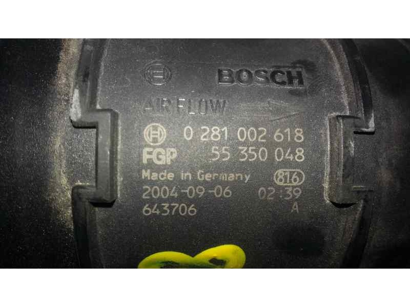 Recambio de caudalimetro para opel astra h berlina elegance referencia OEM IAM 0281002618 55350048 BOSCH