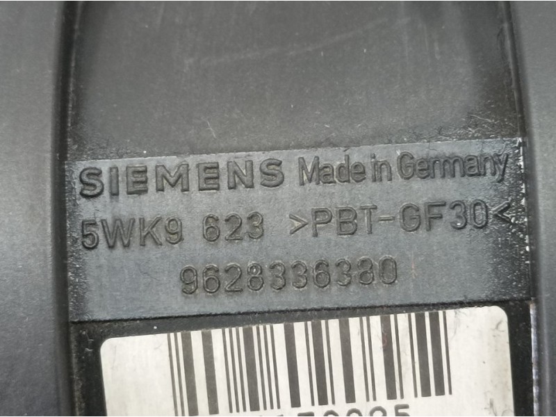 Recambio de caudalimetro para citroën xsara picasso 2.0 hdi sx referencia OEM IAM 9628336380 5WK9623 SIEMENS
