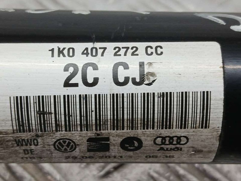 Recambio de transmision delantera derecha para volkswagen golf vi (5k1) rabbit bluemotion referencia OEM IAM 1K0407272CC  