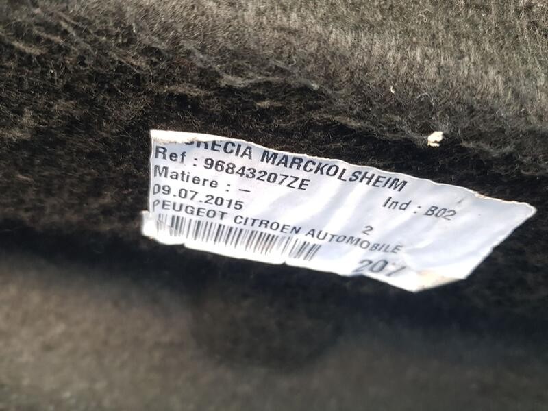 Recambio de bandeja trasera para peugeot 3008 i monospace (0u_) 1.6 bluehdi 120 referencia OEM IAM 8337EL  