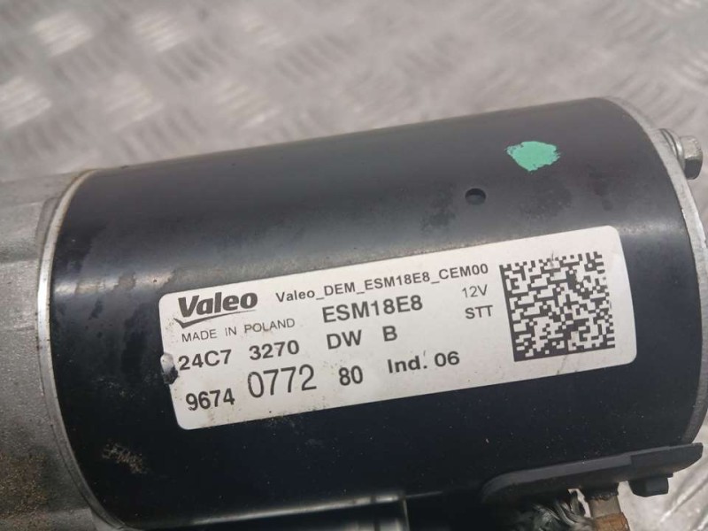 Recambio de motor arranque para peugeot 308 style referencia OEM IAM 9674077280 ESW18E8 VALEO