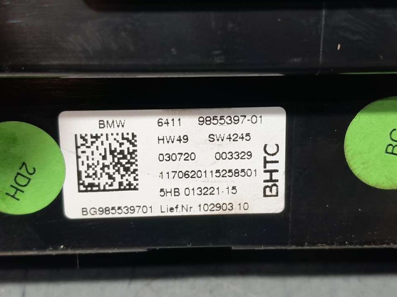 Recambio de mando climatizador para bmw serie 1 lim. (f40) 118i m sport referencia OEM IAM 985539701  