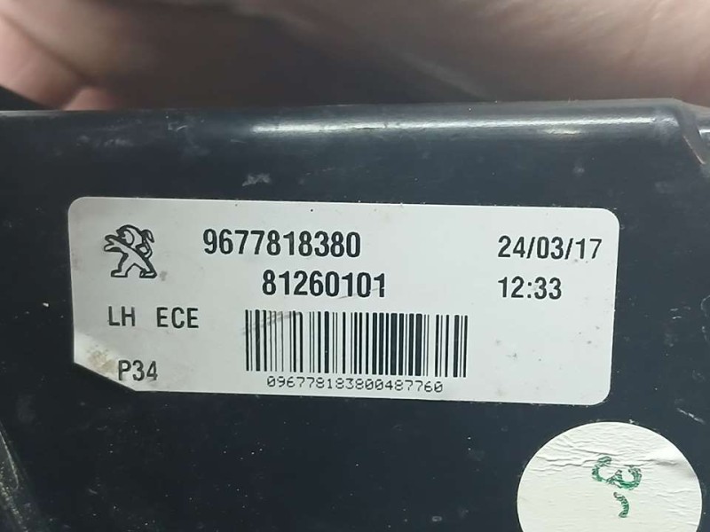 Recambio de piloto trasero izquierdo para peugeot 308 style referencia OEM IAM 9677818380  INTERIOR ROZADO