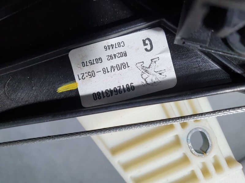 Recambio de elevalunas trasero izquierdo para peugeot 5008 active referencia OEM IAM 9812643180  ELECTRICO 6 PINES