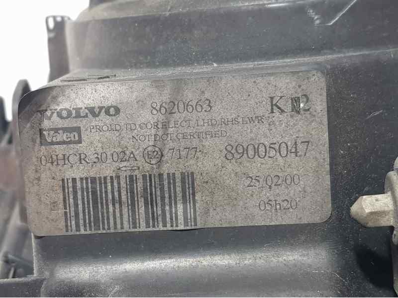 Recambio de faro derecho para volvo s80 berlina 2.9 referencia OEM IAM 8620663 044HCR3002A VALEO