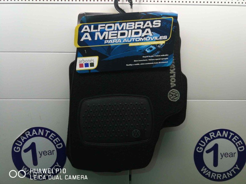 Recambio de jgo. alfombra a medida para volkswagen polo (9n1) referencia OEM IAM MOQUETA NEGRA  