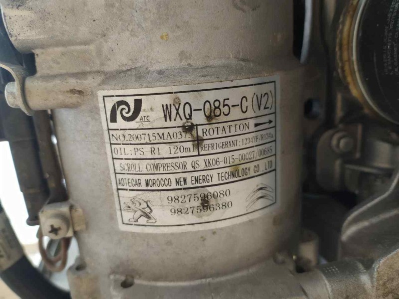 Recambio de compresor aire acondicionado para peugeot 208 (p2) allure referencia OEM IAM 9827596080 9827596380 
