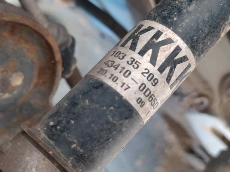 Recambio de transmision delantera derecha para toyota yaris active referencia OEM IAM 434100D650  