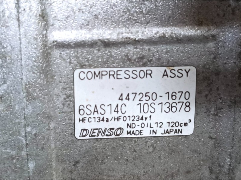 Recambio de compresor aire acondicionado para mercedes-benz clase gla (w156) gla 200 (156.943) referencia OEM IAM 4472501670 6SA