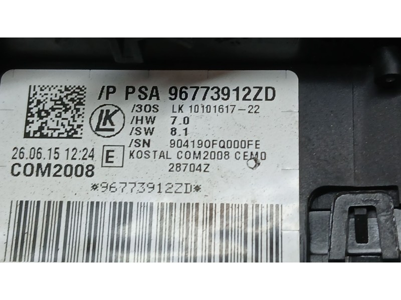 Recambio de mando luces y limpia para peugeot 3008 i monospace (0u_) 1.6 bluehdi 120 referencia OEM IAM 96773912ZD  10101617