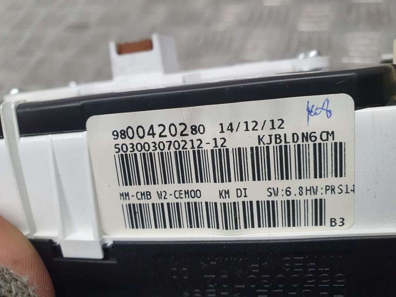 Recambio de cuadro instrumentos para peugeot 508 active referencia OEM IAM 9678565980 503003070212 