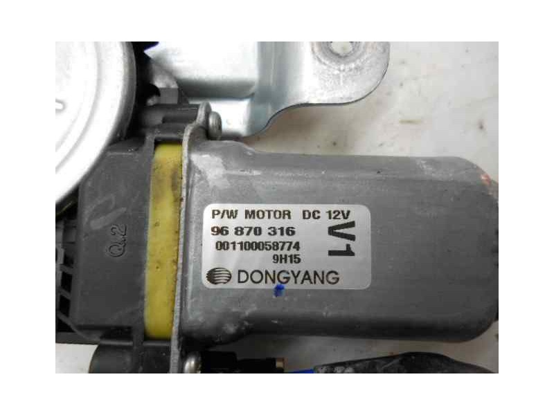 Recambio de elevalunas delantero izquierdo para chevrolet aveo ls referencia OEM IAM 96870316  