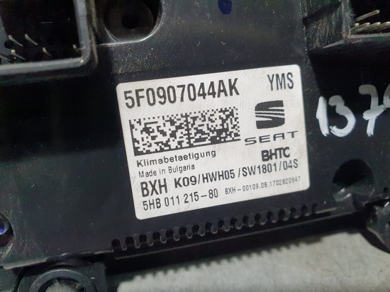 Recambio de mando climatizador para seat ateca (kh7) style referencia OEM IAM 5F0907044AK 5HB01121580 
