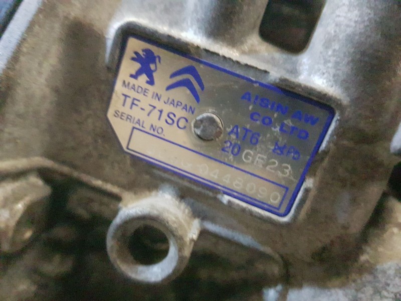 Recambio de caja cambios para peugeot 3008 i monospace (0u_) 1.6 bluehdi 120 referencia OEM IAM 20GE23 AUTOMATICA 15EGG0448090