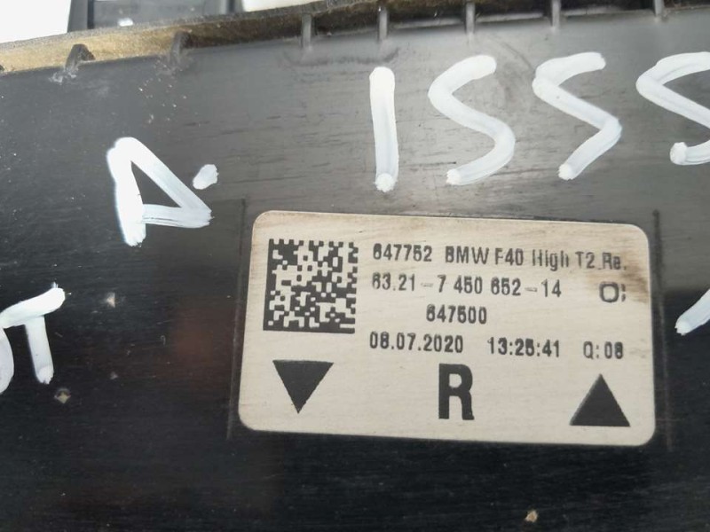 Recambio de piloto trasero derecho para bmw serie 1 lim. (f40) 118i m sport referencia OEM IAM 647752 745065214 INTERIOR LED