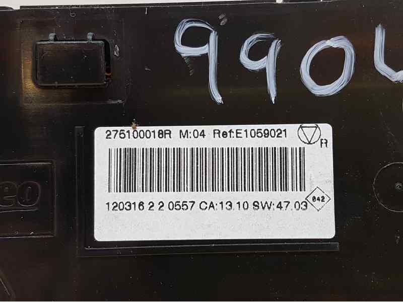 Recambio de mando climatizador para renault fluence dynamique referencia OEM IAM 275100018R E1059021 VALEO
