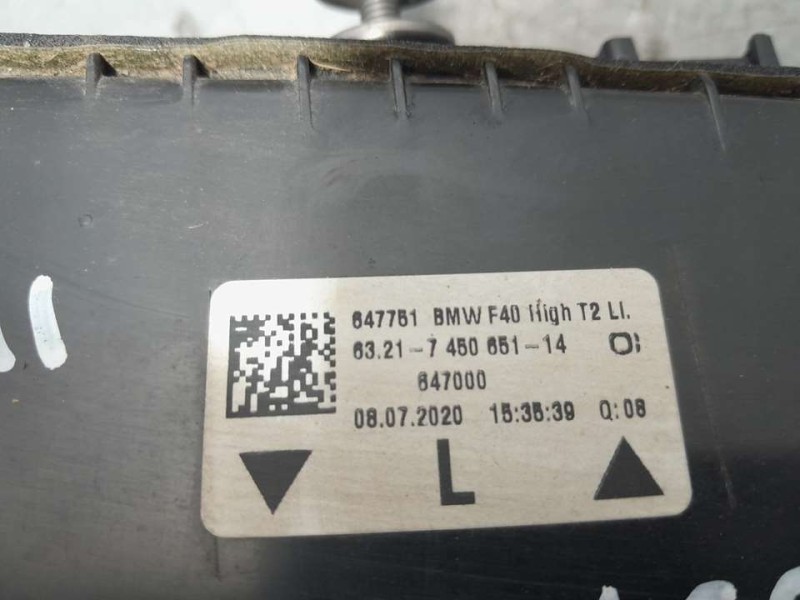 Recambio de piloto trasero izquierdo para bmw serie 1 lim. (f40) 118i m sport referencia OEM IAM 647751 745065114 INTERIOR LED