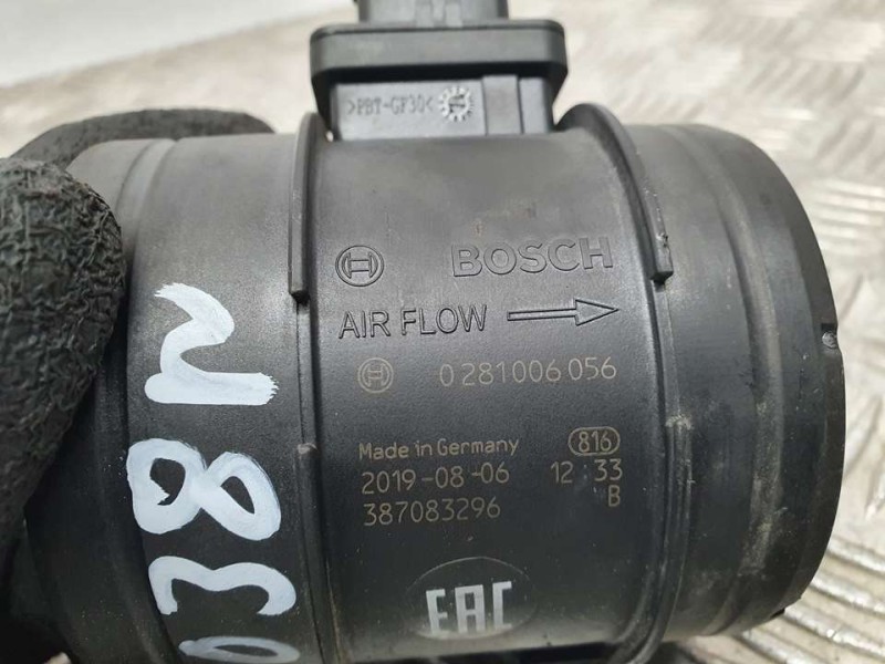 Recambio de caudalimetro para fiat ducato furgón ta 30 (290) 130 (rs: 3450 mm) (l2h2) referencia OEM IAM 387083296 0281006056 BO