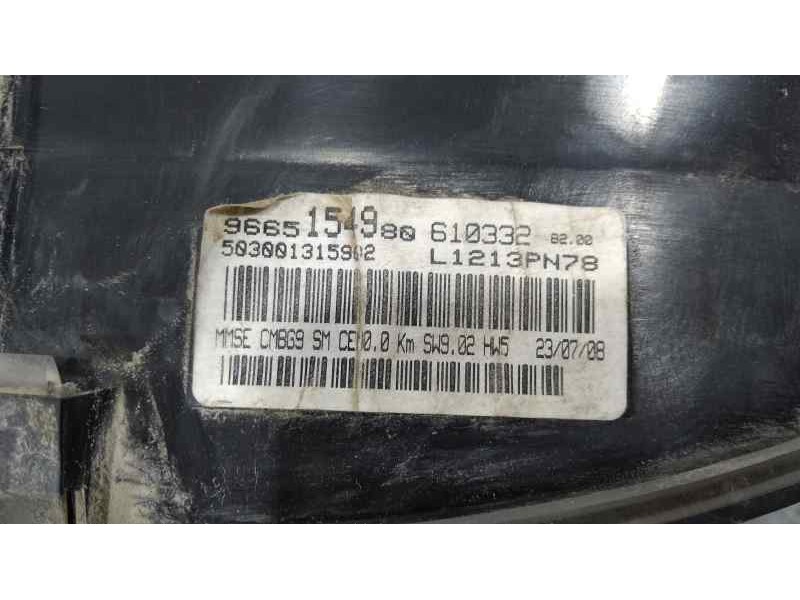 Recambio de cuadro instrumentos para fiat scudo acristalado referencia OEM IAM 9665154980  RAYADO