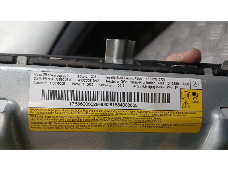 Recambio de kit airbag para mercedes-benz clase gla (w156) gla 200 (156.943) referencia OEM IAM A0009906239 C/ SALPICADERO ,PRET