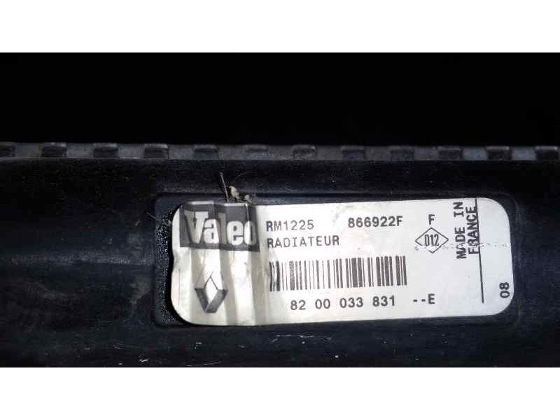 Recambio de radiador agua para renault clio ii fase ii (b/cb0) alize referencia OEM IAM RM1225 8200083831 VALEO