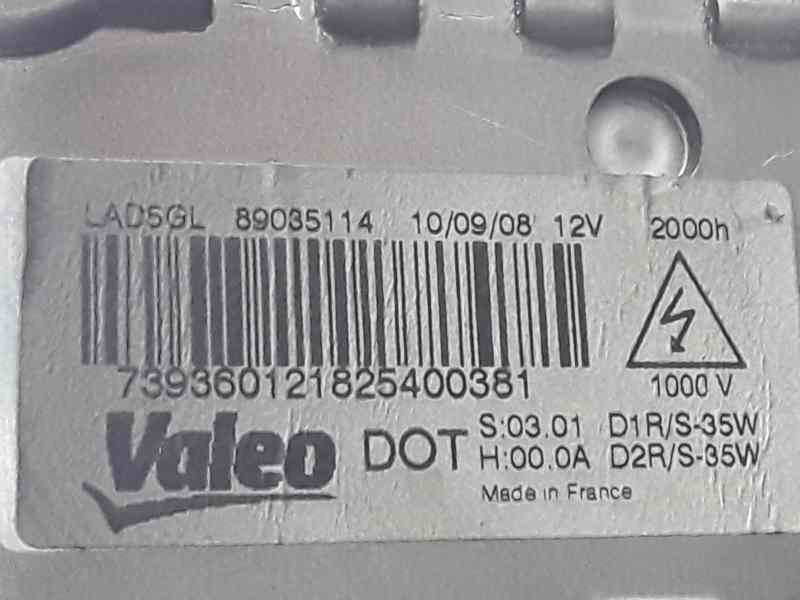 Recambio de centralita faros xenon para peugeot 607 (s1) básico referencia OEM IAM 89035114  VALEO