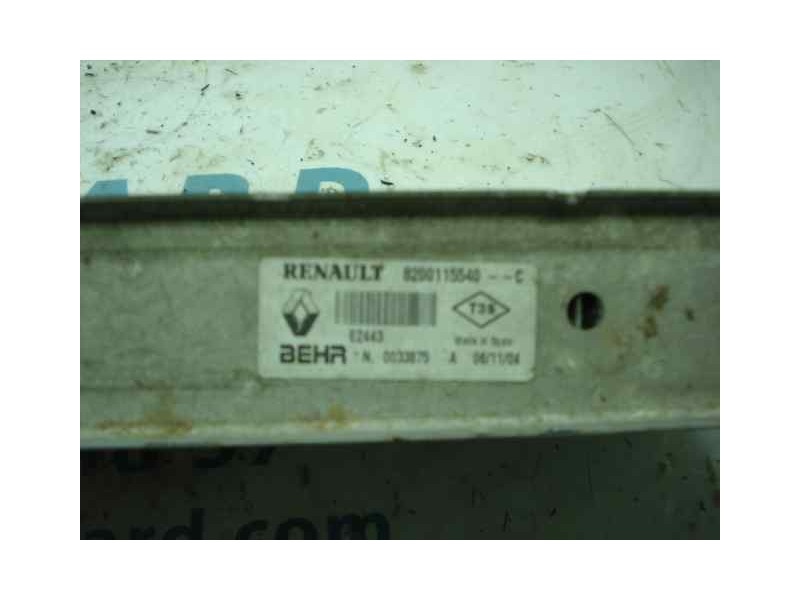 Recambio de intercooler para renault megane ii berlina 3p confort authentique referencia OEM IAM 8200115540 0033875 BEHR
