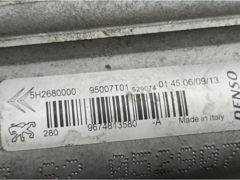 Recambio de condensador / radiador aire acondicionado para peugeot 208 style referencia OEM IAM 9674843580 95007T01 DENSO