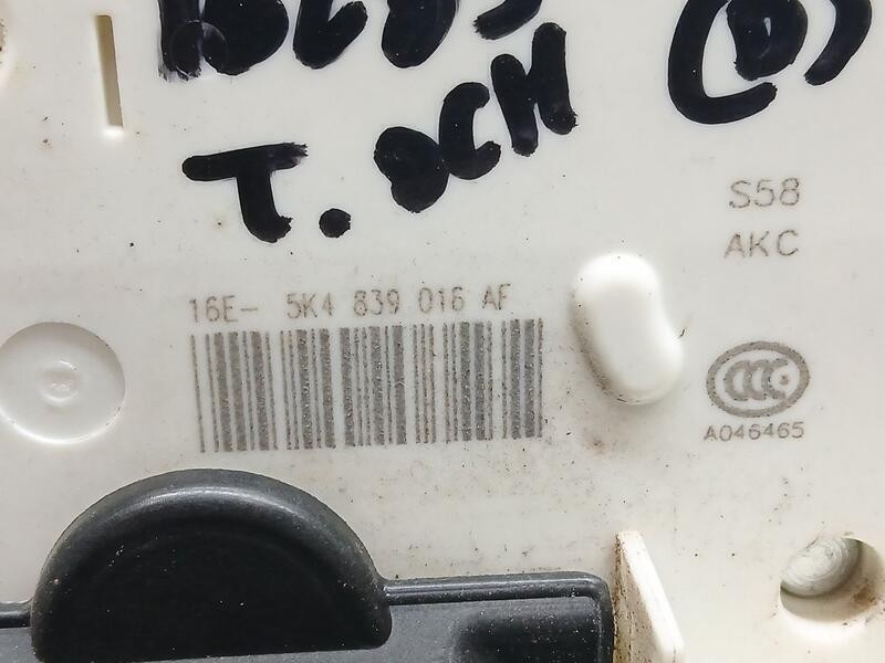 Recambio de cerradura puerta trasera derecha para seat leon (5f1) style visio edition referencia OEM IAM 5K4839016AF ELECTRICA 