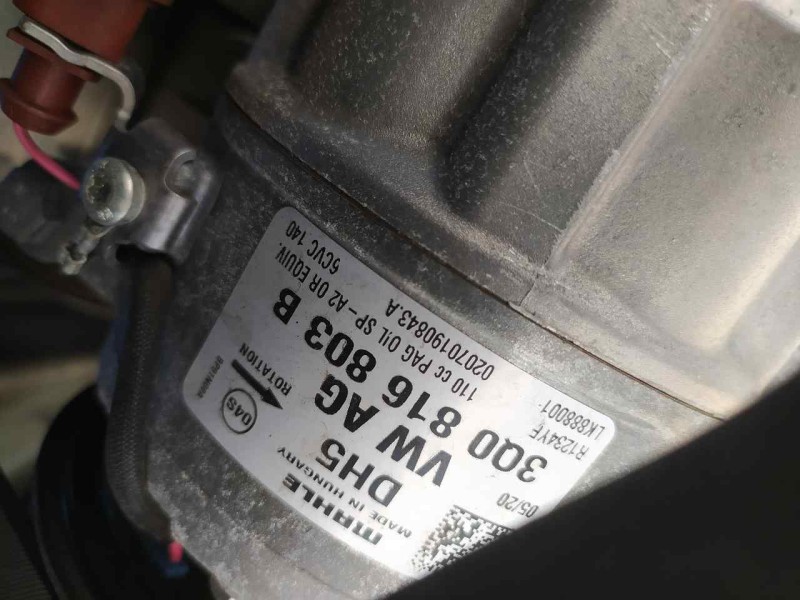 Recambio de compresor aire acondicionado para seat leon (5f1) style visio edition referencia OEM IAM 3Q0816803B  