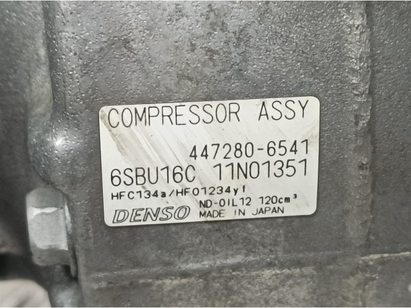 Recambio de compresor aire acondicionado para mercedes-benz clase b (w246) b 180 cdi be (246.200) referencia OEM IAM 4472806541 