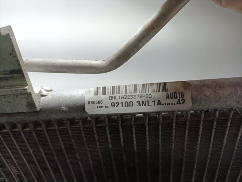Recambio de condensador / radiador aire acondicionado para nissan leaf 2 zero edition referencia OEM IAM 921003NL1A  POCO DOBLAD