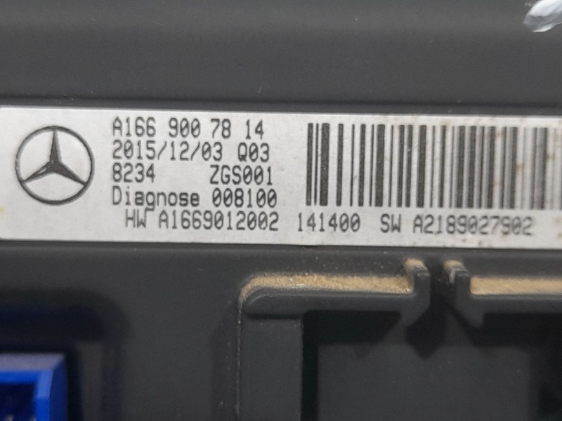 Recambio de sistema navegacion gps para mercedes-benz clase gla (w156) gla 200 (156.943) referencia OEM IAM A1669007814  