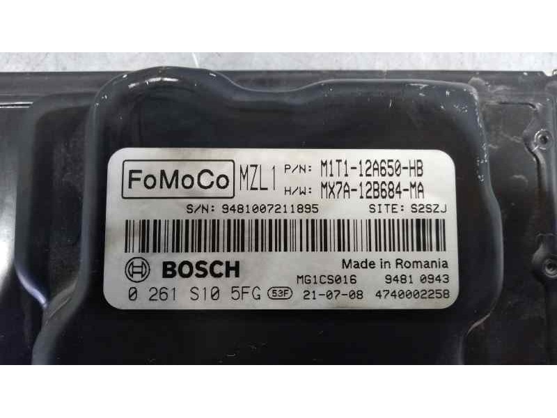 Recambio de centralita motor uce para ford puma titanium referencia OEM IAM M1T112A650HB 0261S105FG BOSCH