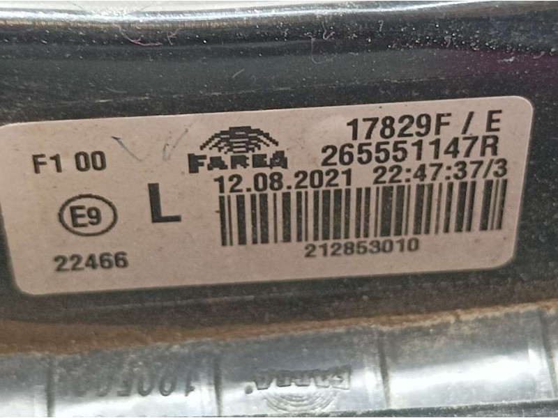 Recambio de piloto trasero izquierdo para renault clio v experience referencia OEM IAM 265551147R  