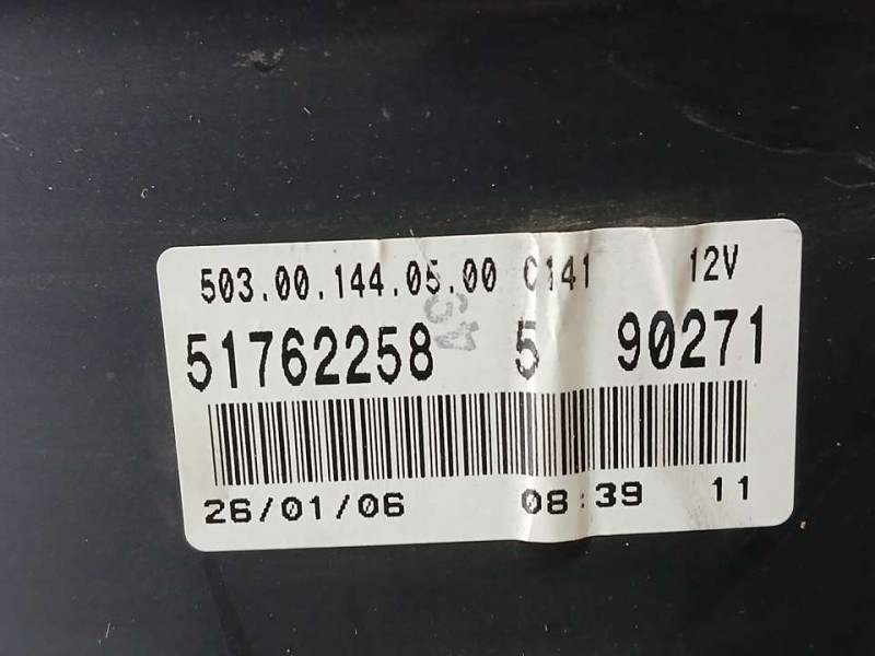 Recambio de cuadro instrumentos para fiat doblo cargo (223) 1.9 jtd sx furg. panorama referencia OEM IAM 51762258 503001440500 