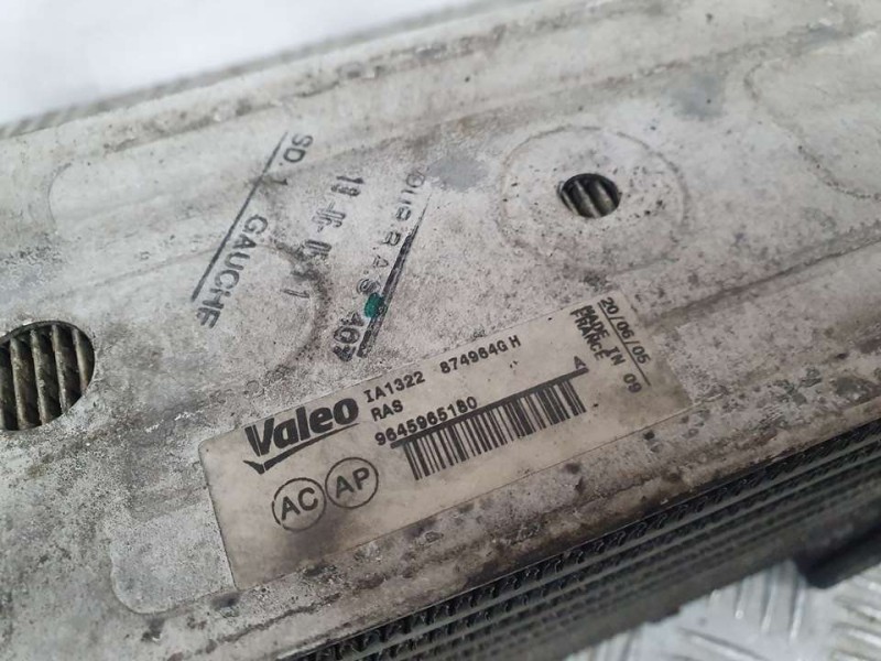 Recambio de intercooler para citroën xsara picasso 1.6 hdi 110 exclusive referencia OEM IAM 9645965180 874964GH VALEO