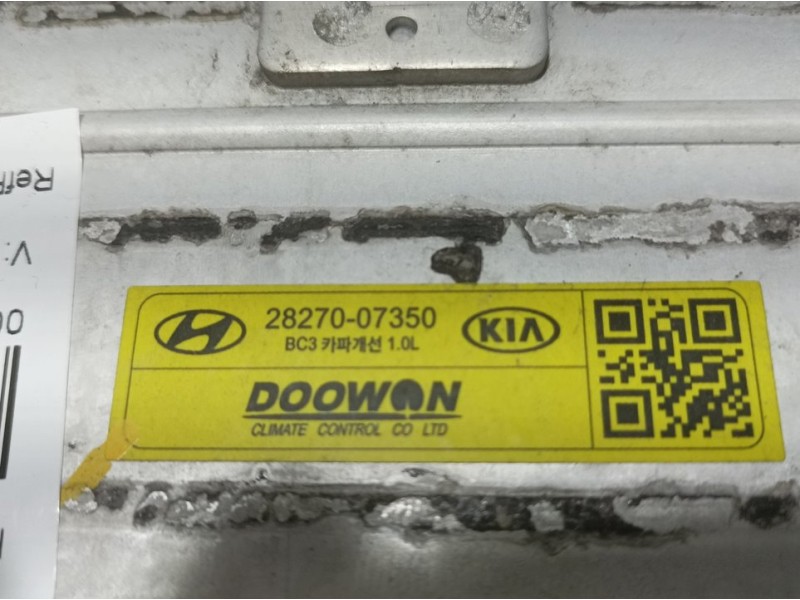 Recambio de intercooler para hyundai i20 klass referencia OEM IAM 2827007350  DOOWAN