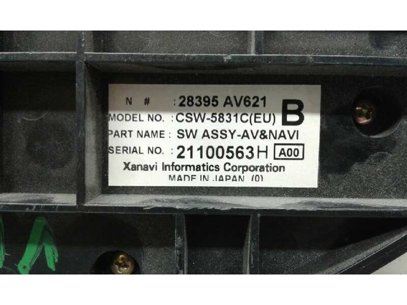 Recambio de mando climatizador para nissan primera berlina (p12) referencia OEM IAM CSW5831C 28395AV621 